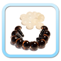 Yeux de sécurité Safety eyes - 8mm Marron Brown - FROGandTOAD Créations
